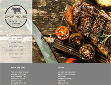 Tablet Screenshot of chophouseasheville.com